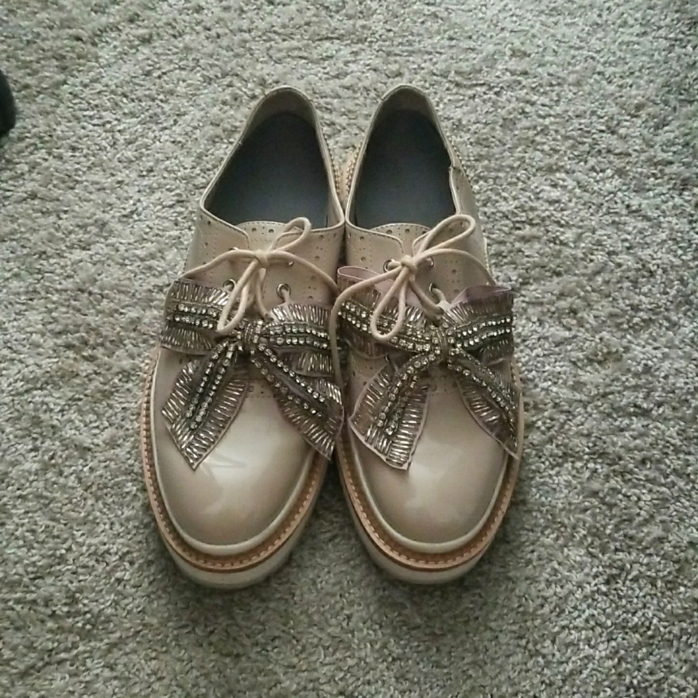 Zara Oxfords platform shoes